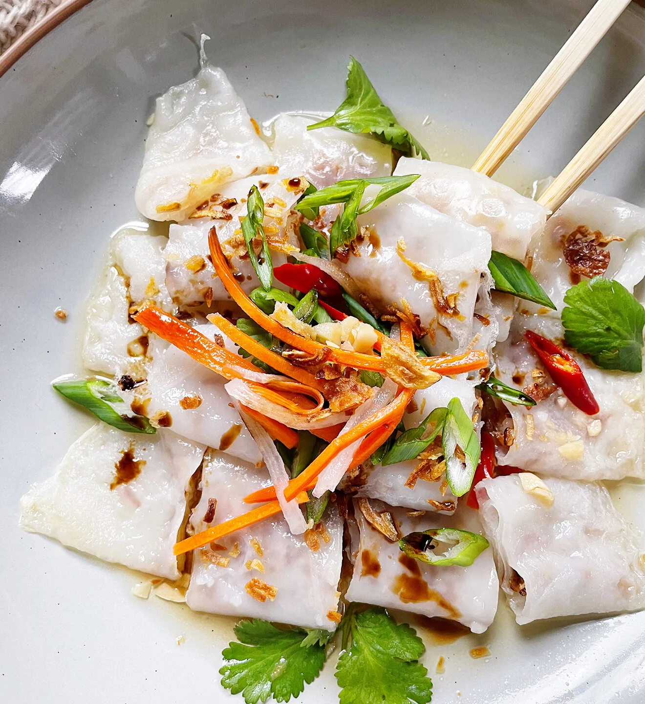 Bánh cuốn chay: Sự lựa chọn hoàn hảo cho thực khách yêu thích ẩm thực thuần khiết