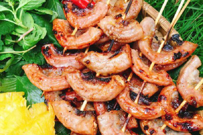 Lòng nướng: Đặc sản níu chân thực khách Hà Thành