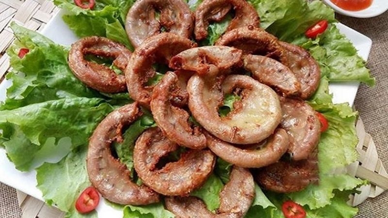 Lòng rán: Món ăn độc đáo, tinh hoa ẩm thực đường phố Hà Nội
