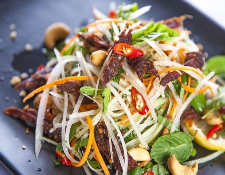 Nộm bò khô: Đặc sản “gây thương nhớ” giữa lòng Hà Nội
